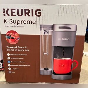 Keurig K-Supreme Coffee Maker - Silver and Red